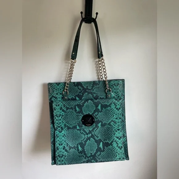 Kate Spade Denee South Kensington Blue Snake Bag - Picture 1 of 7